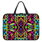 Ethnic Psychedelic Trippy Print Laptop Sleeve With Handle