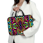 Ethnic Psychedelic Trippy Print Laptop Sleeve With Handle