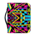 Ethnic Psychedelic Trippy Print Leather Bible Cover