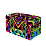Ethnic Psychedelic Trippy Print Leather Tissue Box Cover