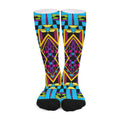 Ethnic Psychedelic Trippy Print Long Socks