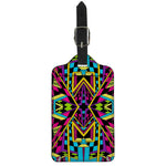 Ethnic Psychedelic Trippy Print Luggage Tag