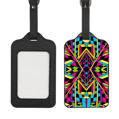 Ethnic Psychedelic Trippy Print Luggage Tag