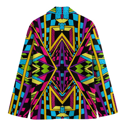 Ethnic Psychedelic Trippy Print Men's Blazer