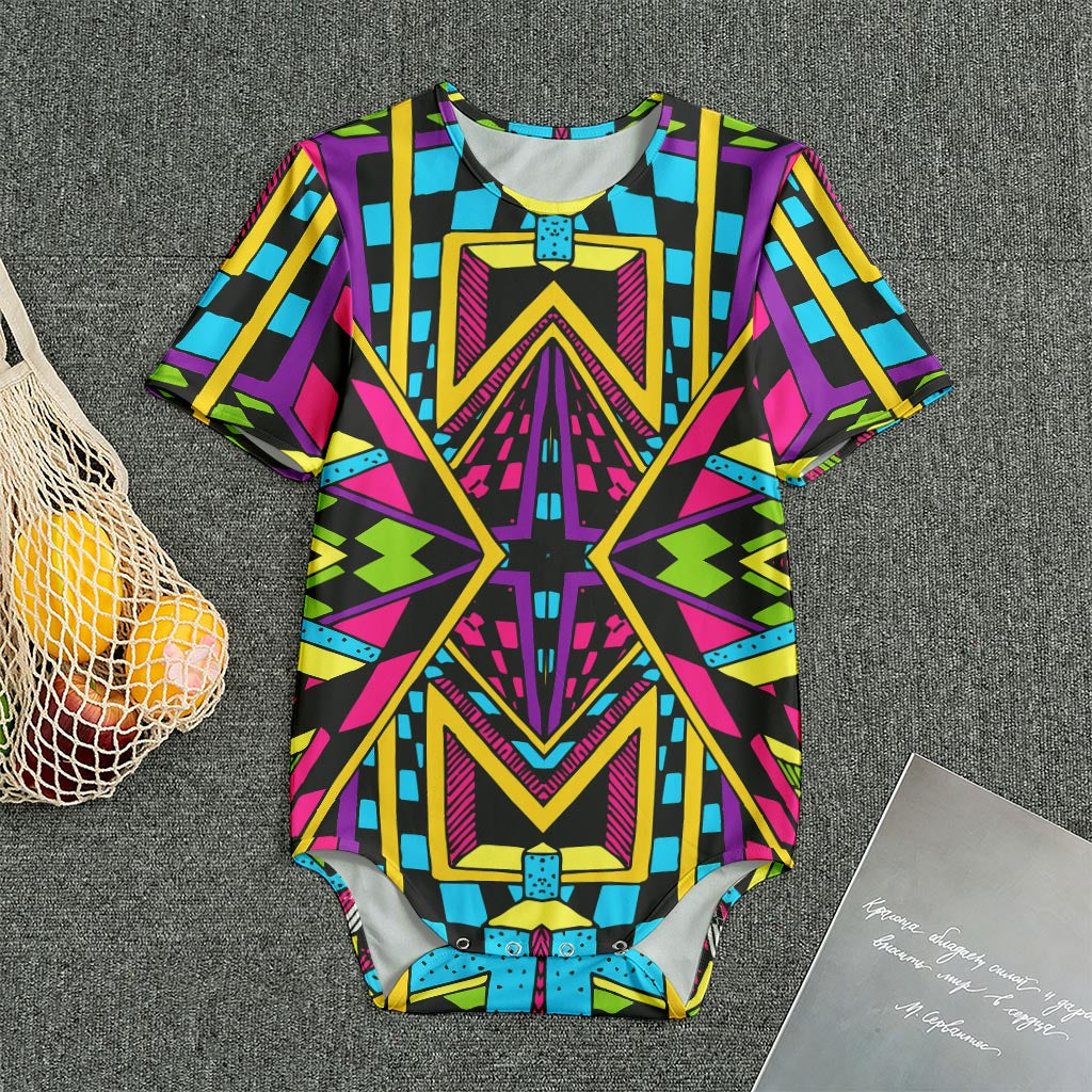 Ethnic Psychedelic Trippy Print Men's Bodysuit