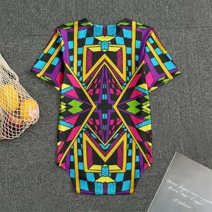 Ethnic Psychedelic Trippy Print Men's Bodysuit