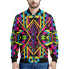 Ethnic Psychedelic Trippy Print Men's Bomber Jacket