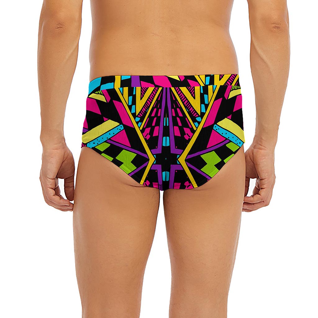 Ethnic Psychedelic Trippy Print Men's Briefs