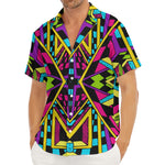 Ethnic Psychedelic Trippy Print Men's Deep V-Neck Shirt