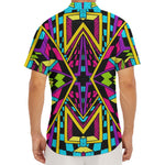 Ethnic Psychedelic Trippy Print Men's Deep V-Neck Shirt