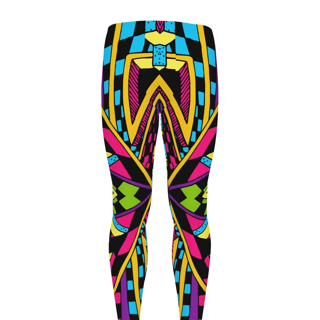 Ethnic Psychedelic Trippy Print Men's leggings