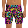 Ethnic Psychedelic Trippy Print Men's Long Boxer Briefs