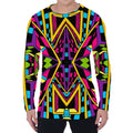 Ethnic Psychedelic Trippy Print Men's Long Sleeve T-Shirt