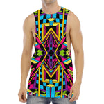 Ethnic Psychedelic Trippy Print Men's Muscle Tank Top