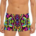 Ethnic Psychedelic Trippy Print Men's Short Boxer Briefs