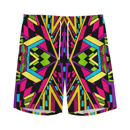 Ethnic Psychedelic Trippy Print Men's Sports Shorts