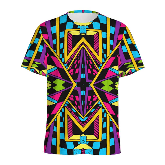 Ethnic Psychedelic Trippy Print Men's Sports T-Shirt