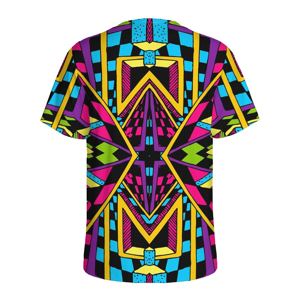 Ethnic Psychedelic Trippy Print Men's Sports T-Shirt