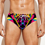 Ethnic Psychedelic Trippy Print Men's Swim Briefs