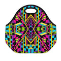 Ethnic Psychedelic Trippy Print Neoprene Lunch Bag