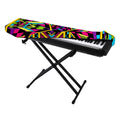 Ethnic Psychedelic Trippy Print Piano Keyboard Cover
