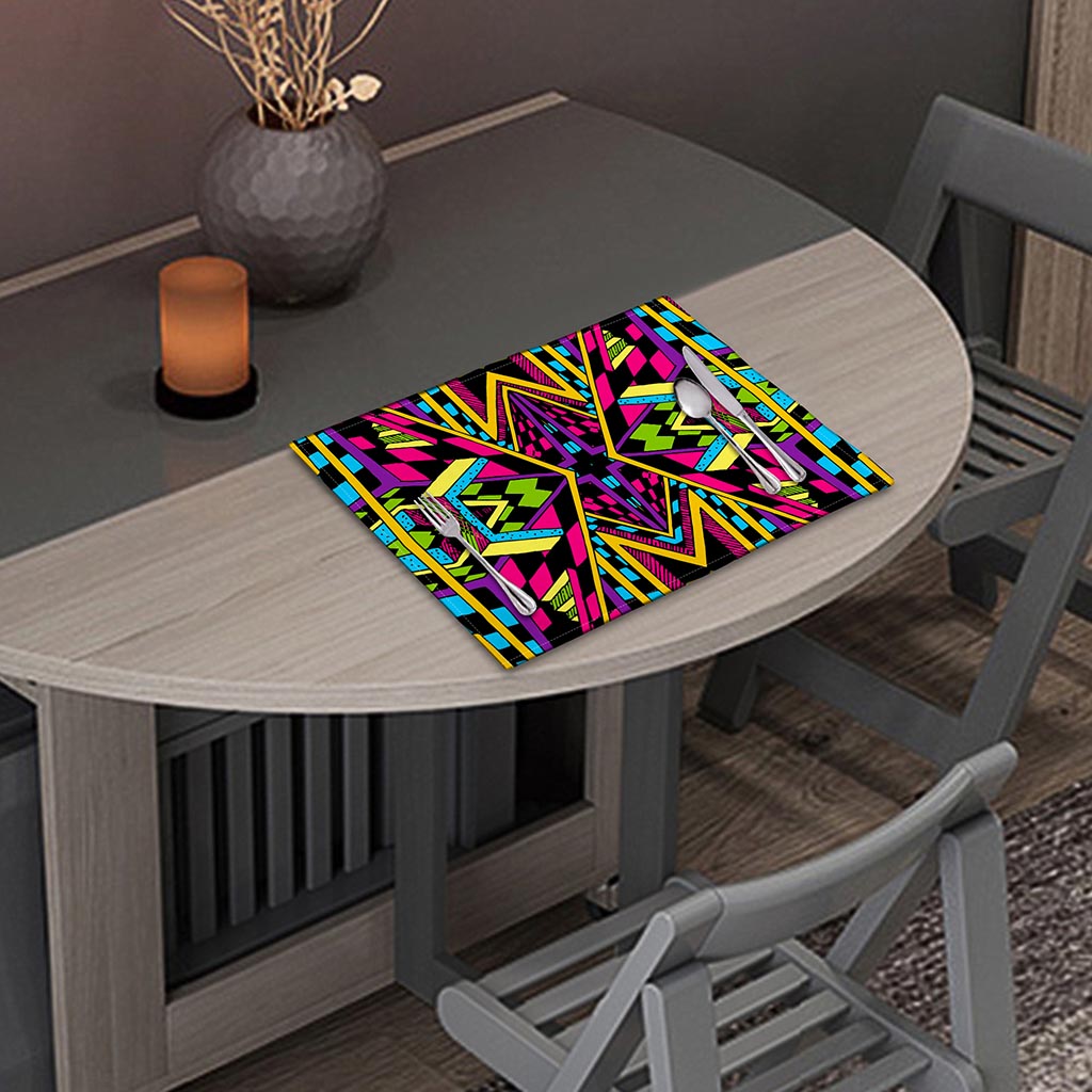 Ethnic Psychedelic Trippy Print Placemat