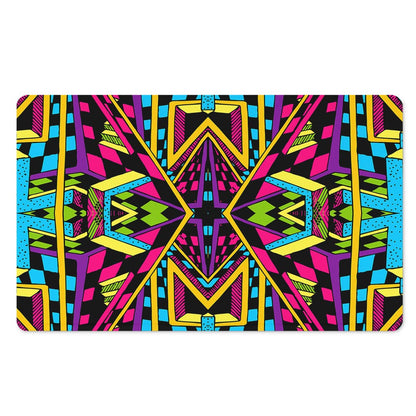 Ethnic Psychedelic Trippy Print Polyester Doormat