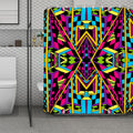 Ethnic Psychedelic Trippy Print Polyester Shower Curtain