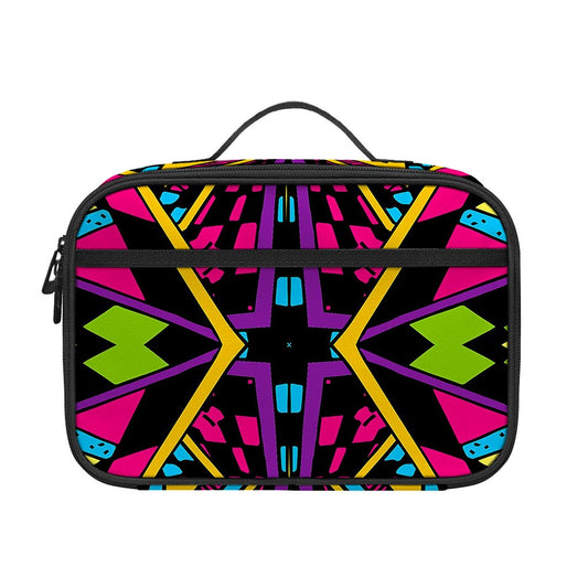 Ethnic Psychedelic Trippy Print Portable Lunch Bag
