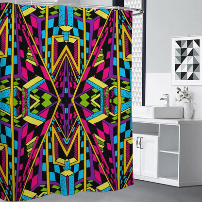 Ethnic Psychedelic Trippy Print Premium Shower Curtain
