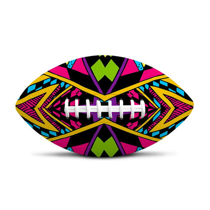 Ethnic Psychedelic Trippy Print Rugby Ball