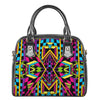 Ethnic Psychedelic Trippy Print Shoulder Handbag