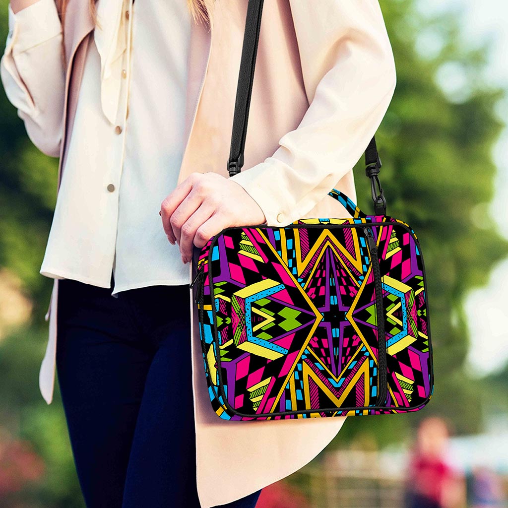 Ethnic Psychedelic Trippy Print Shoulder Strap Bible Bag