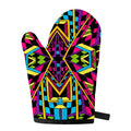 Ethnic Psychedelic Trippy Print Single Oven Mitt