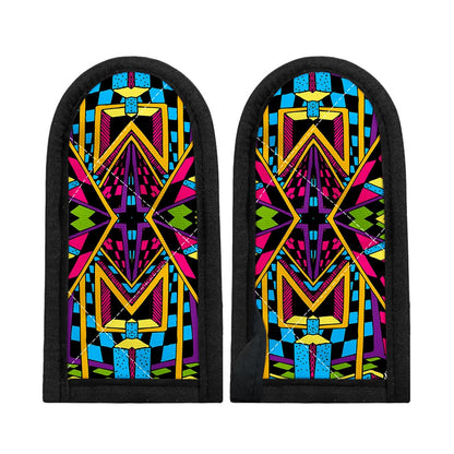 Ethnic Psychedelic Trippy Print Skillet Handle Cover