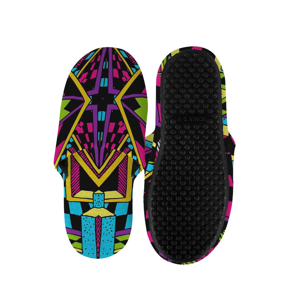 Ethnic Psychedelic Trippy Print Slippers