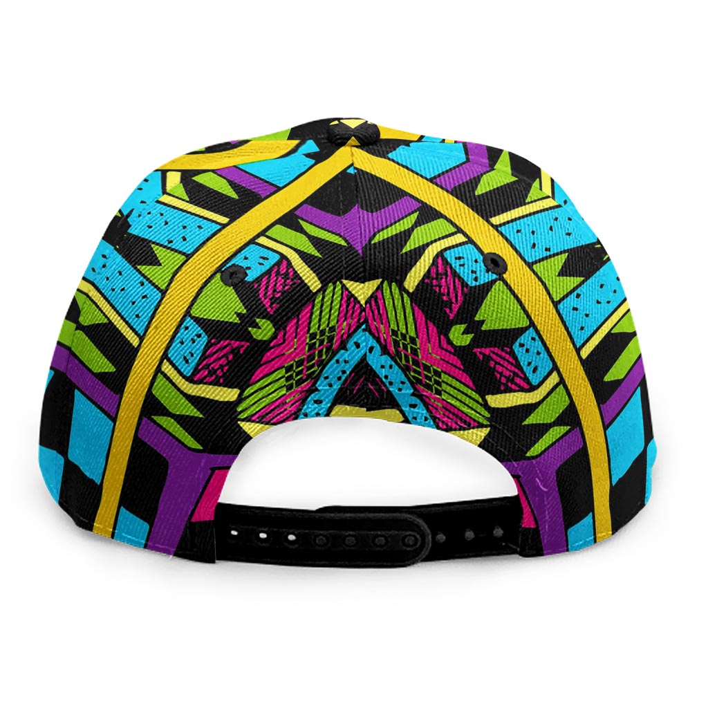Ethnic Psychedelic Trippy Print Snapback Cap