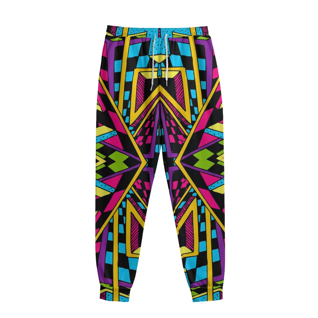 Ethnic Psychedelic Trippy Print Sweatpants