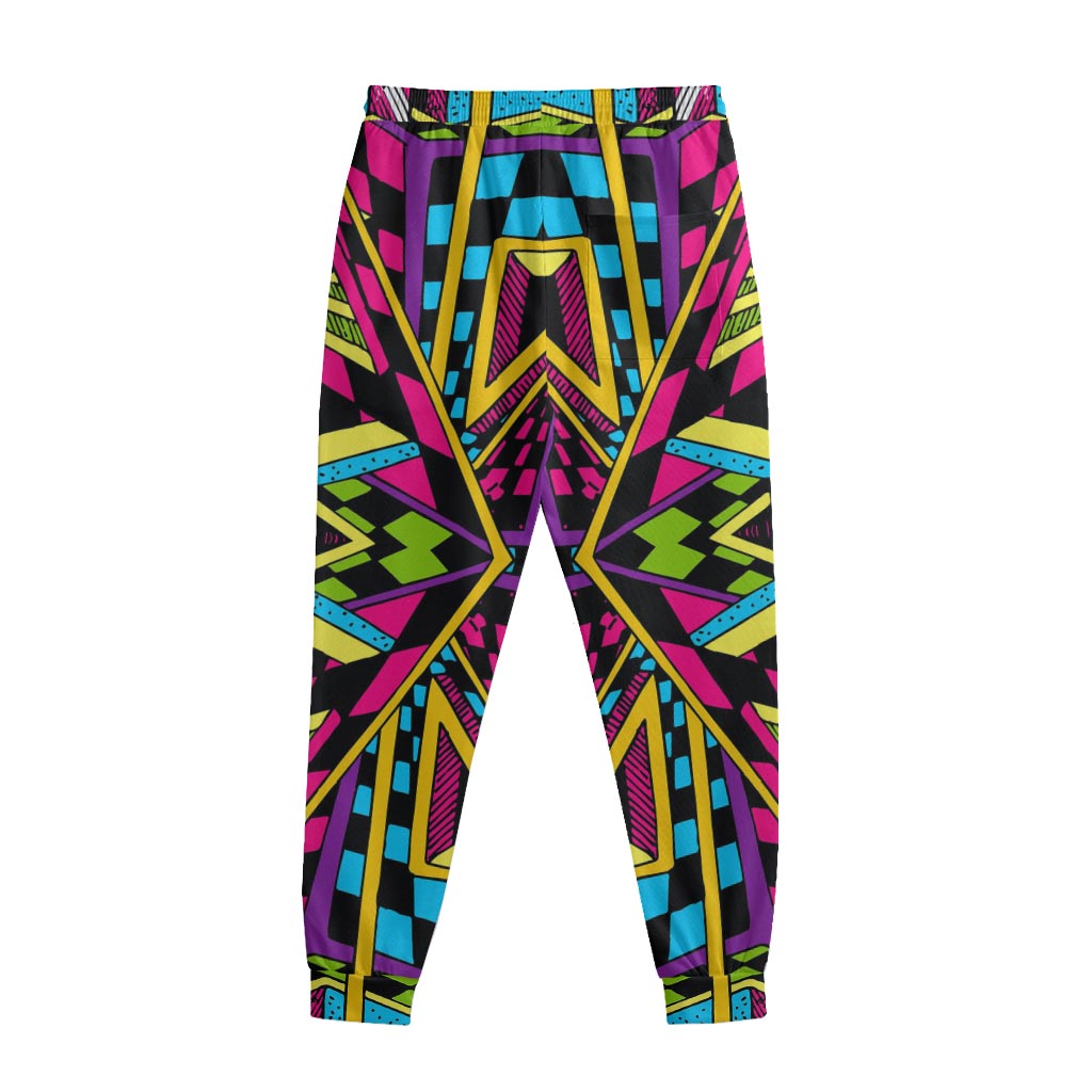 Ethnic Psychedelic Trippy Print Sweatpants