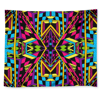 Ethnic Psychedelic Trippy Print Tapestry