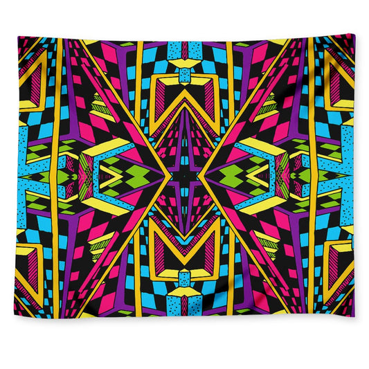 Ethnic Psychedelic Trippy Print Tapestry
