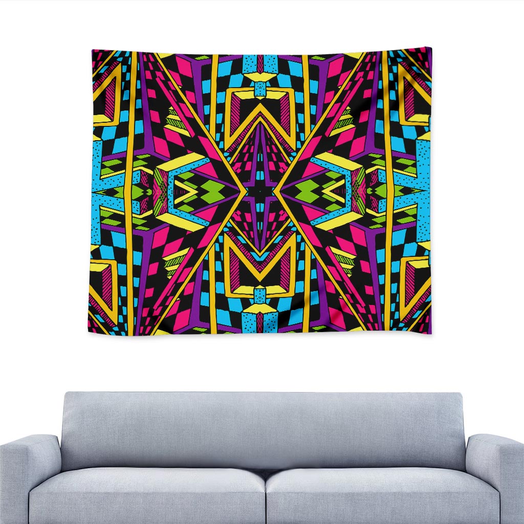 Ethnic Psychedelic Trippy Print Tapestry