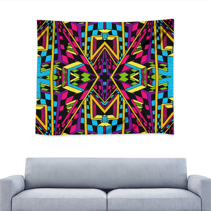 Ethnic Psychedelic Trippy Print Tapestry