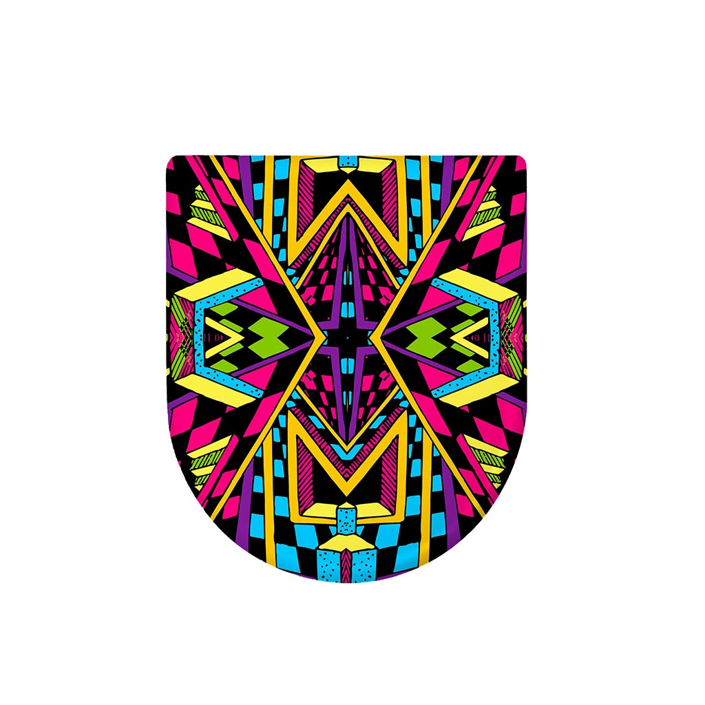 Ethnic Psychedelic Trippy Print Toilet Lid Cover