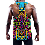 Ethnic Psychedelic Trippy Print Training Tank Top
