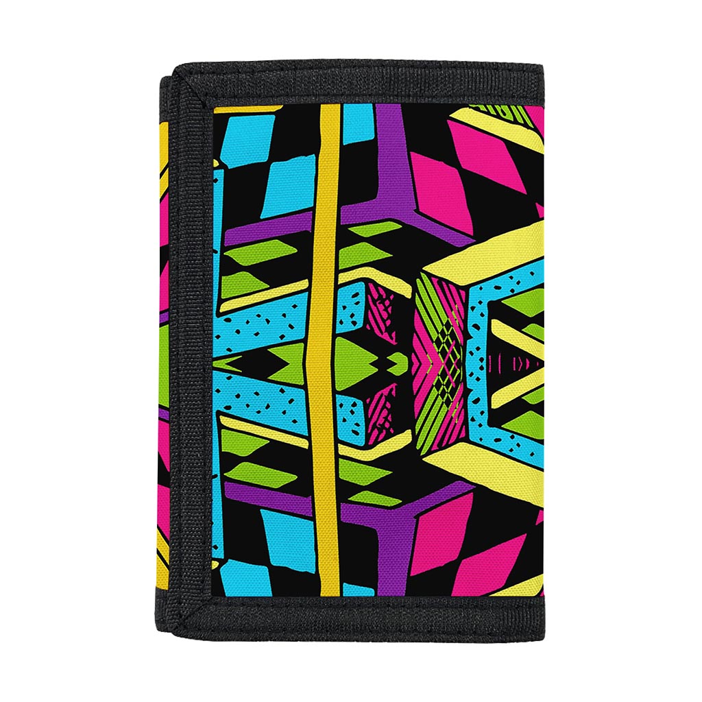 Ethnic Psychedelic Trippy Print Trifold Wallet
