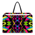 Ethnic Psychedelic Trippy Print Utility Tote Bag