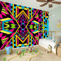Ethnic Psychedelic Trippy Print Wall Sticker