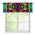 Ethnic Psychedelic Trippy Print Window Valance
