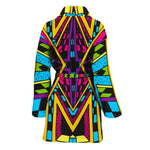 Ethnic Psychedelic Trippy Print Women's Bathrobe